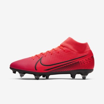 Nike Mercurial Superfly 7 Academy SG-PRO Anti-Clog Traction - Férfi Focicipő - Piros/Piros/Fekete